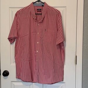 Izod Men's pink Gingham Button Down Shirt